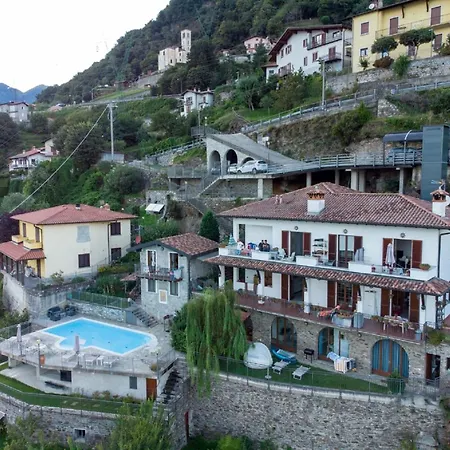 Wonderful Flat With Swimming Pool, Lift And Garden Gravedona